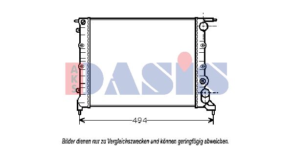 AKS DASIS Jäähdytin,moottorin jäähdytys 180510N